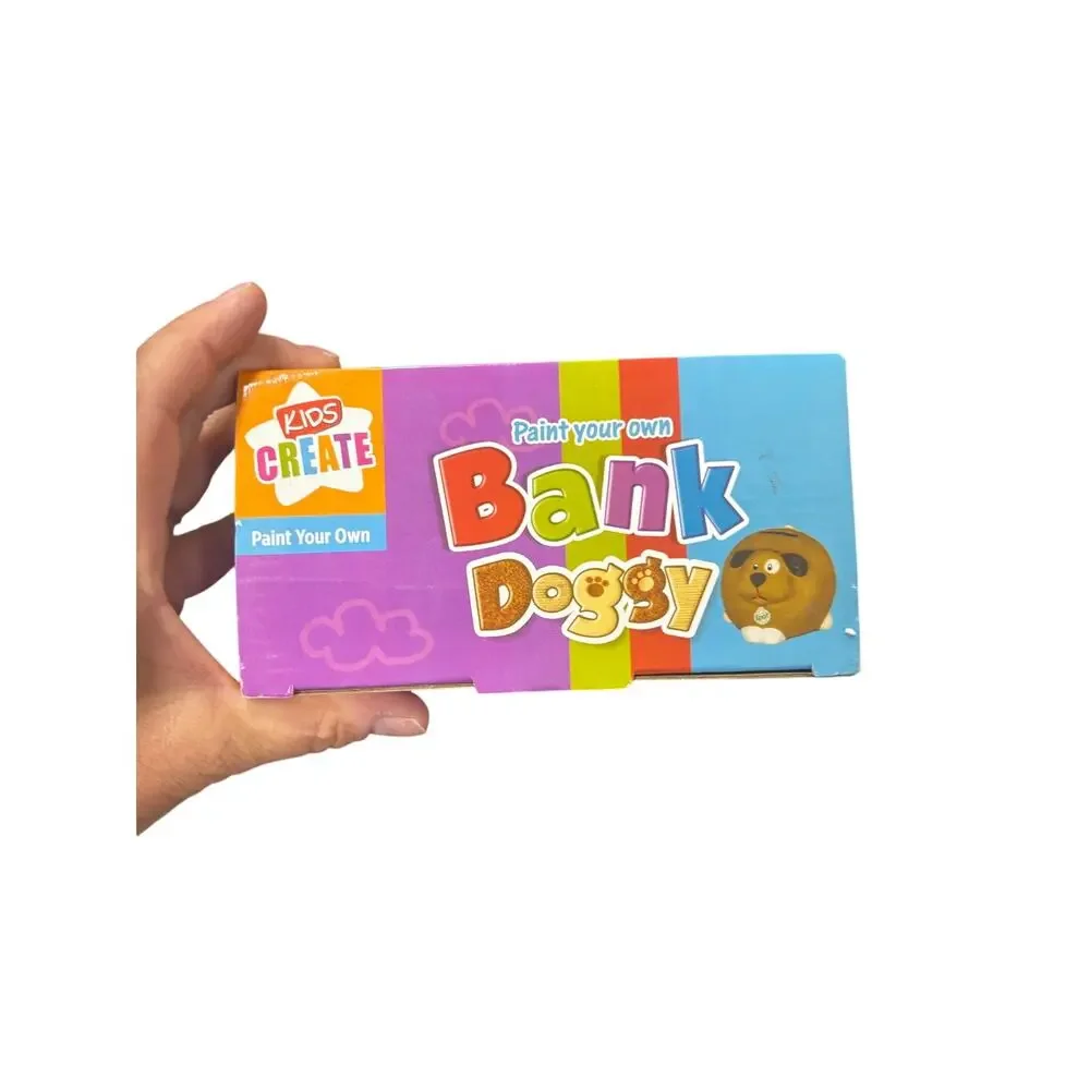 Paint your own bank doggie dog version ages 8 up sealed and unopened super cute